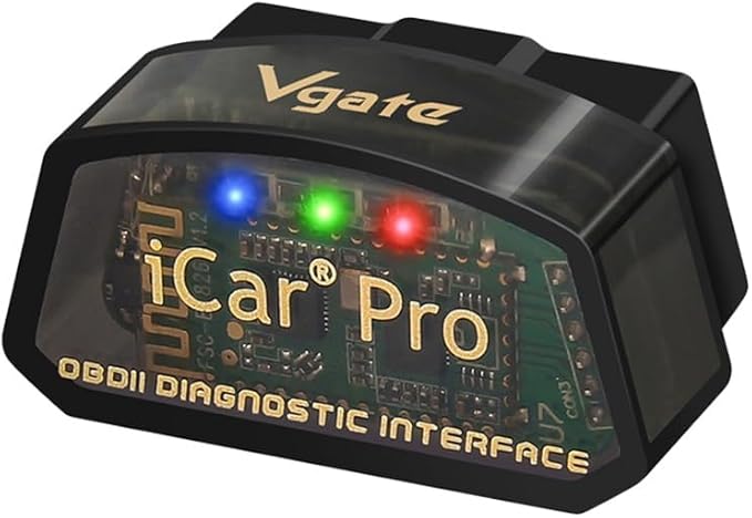 Axiom adapter plugged into OBD2 port